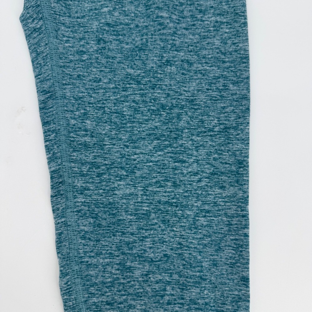 Zobha Womens H. Hydro Heathered Teal High Waisted Capri Leggings Size M NWT - Picture 2 of 7